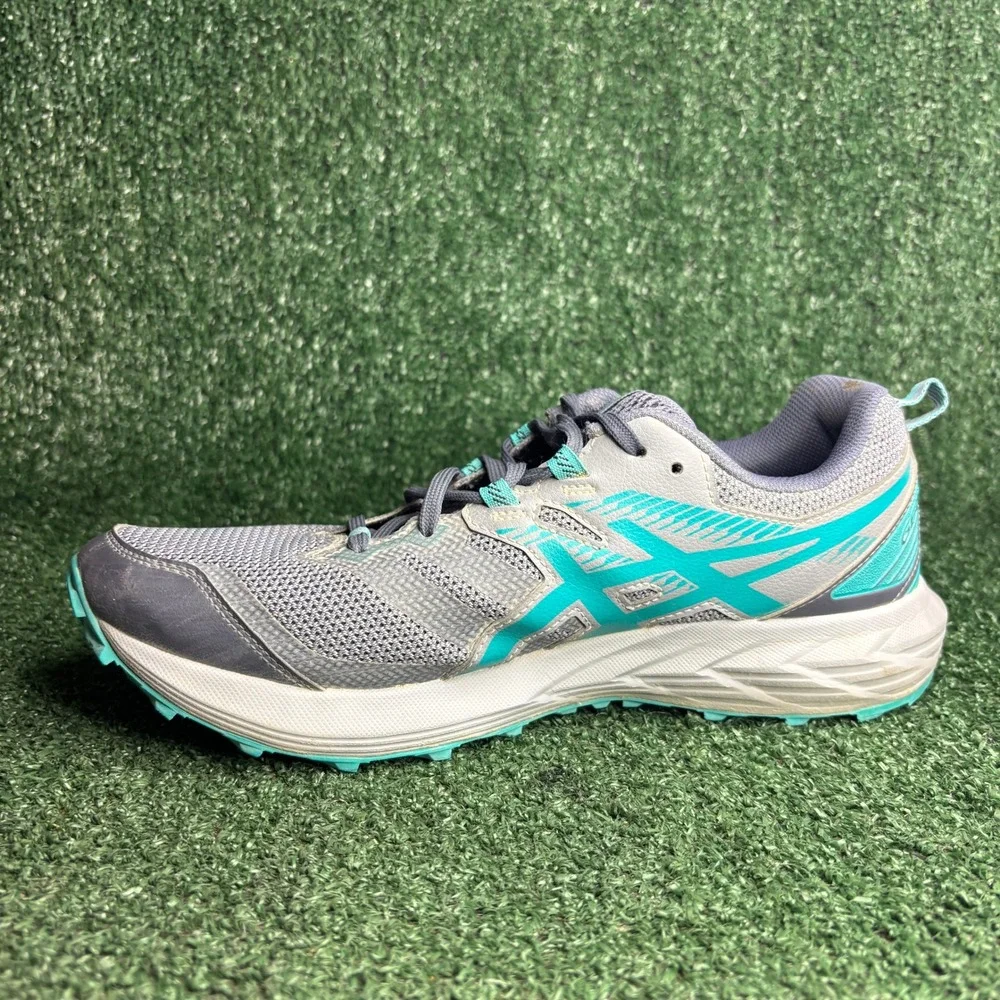 Asics Gel-Sonoma 6 Trail Running AmpliFoam Athletic Sneaker Grey‎ Teal Womens 11